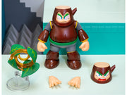 Wood Man 5" Moveable Figure (Deluxe Version) with Accessories and Alternate Head and Hands "Mega Man" (1987) Video Game Model by Jada image 5