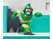 Bubble Man 5" Moveable Figure (Deluxe Version) with Accessories and Alternate Head and Hands "Mega Man" (1987) Video Game Model by Jada image 2
