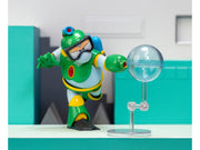 Bubble Man 5" Moveable Figure (Deluxe Version) with Accessories and Alternate Head and Hands "Mega Man" (1987) Video Game Model by Jada image 3