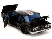 1971 Nissan Skyline GT-R RHD (Right Hand Drive) Black with Silver Stripe and Mikey Diecast Figure "Tokyo Revengers" (2021) TV Series "Anime Hollywood Rides" Series 1/24 Diecast Model Car by Jada image 3