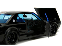 1971 Nissan Skyline GT-R RHD (Right Hand Drive) Black with Silver Stripe and Mikey Diecast Figure "Tokyo Revengers" (2021) TV Series "Anime Hollywood Rides" Series 1/24 Diecast Model Car by Jada image 5