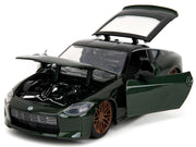2023 Nissan Z Dark Green Metallic with Black Top "Fast X" (2023) Movie "Fast & Furious" Series 1/24 Diecast Model Car by Jada image 2