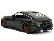 2023 Nissan Z Dark Green Metallic with Black Top "Fast X" (2023) Movie "Fast & Furious" Series 1/24 Diecast Model Car by Jada image 3