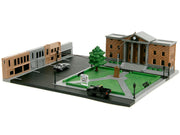 Hill Valley Courthouse Diorama with Black Pickup Truck and Delorean "Back to the Future" (1985) Movie "Nano Scene" Series Model by Jada image 5