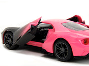 2017 Ford GT Gray Metallic and Pink Gradient "Pink Slips" Series 1/32 Diecast Model Car by Jada image 5