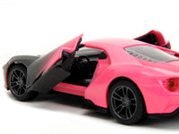 2017 Ford GT Gray Metallic and Pink Gradient "Pink Slips" Series 1/32 Diecast Model Car by Jada image 5