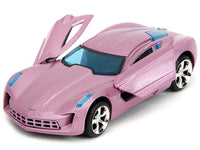 2009 Chevrolet Corvette Stingray Concept Pink Metallic with Blue Tinted Windows "Pink Slips" Series 1/32 Diecast Model Car by Jada image 4