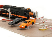 "Fast & Furious" Final Race Diorama with Toyota Supra Orange and Dodge Charger Black "Nano Scene" Series model by Jada image 5