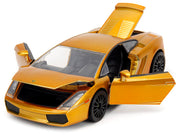 Lamborghini Gallardo Gold Metallic "Fast X" (2023) Movie "Fast & Furious" Series 1/24 Diecast Model Car by Jada image 4