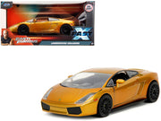 Lamborghini Gallardo Gold Metallic "Fast X" (2023) Movie "Fast & Furious" Series 1/24 Diecast Model Car by Jada image 5