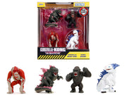 Set of 4 Diecast Figures "Godzilla x Kong: The New Empire" (2024) Movie "Metalfigs" Series Diecast Models by Jada image 4