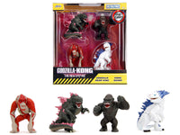 Set of 4 Diecast Figures "Godzilla x Kong: The New Empire" (2024) Movie "Metalfigs" Series Diecast Models by Jada image 4