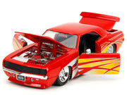 1969 Chevrolet Camaro Red with Graphics "BigTime Muscle" Series 1/24 Diecast Model Car by Jada image 3