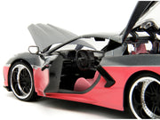 2020 Chevrolet Corvette Gray Metallic and Pink "Pink Slips" Series 1/24 Diecast Model Car by Jada image 4