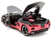 2020 Chevrolet Corvette Gray Metallic and Pink "Pink Slips" Series 1/24 Diecast Model Car by Jada image 5