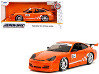 Orange number 008 Bridgestone Porsche 911 GT3 RS, 1:24, car and Hyper-Spec box — Jada 35138