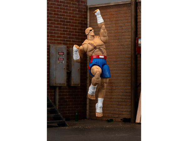 Sagat 7.5" Moveable Figure with Accessories and Alternate Head and Hands "Ultra Street Fighter II: The Final Challengers" (2017) Video Game Model by Jada image 3