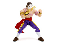 Vega action figure in a fighting stance with mask and claw, photographed on white, Jada 35172