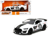 2020 Ford Mustang Shelby GT500 #65 White with Black Top and Stripes "Ford Performance" "Bigtime Muscle" Series 1/24 Diecast Model Car by Jada image 5