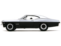 1967 Chevrolet Impala SS Silver Metallic and Black "Bigtime Muscle" Series 1/24 Diecast Model Car by Jada image 2