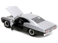 1967 Chevrolet Impala SS Silver Metallic and Black "Bigtime Muscle" Series 1/24 Diecast Model Car by Jada image 3