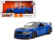 2024 Ford Mustang Dark Horse Blue Metallic with Black and Gray Stripes "Bigtime Muscle" Series 1/24 Diecast Model Car by Jada image 5