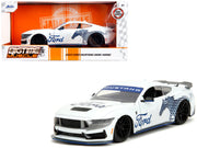 2024 Ford Mustang Dark Horse White with "Mustang Horse Graphics" "Bigtime Muscle" Series 1/24 Diecast Model Car by Jada image 5