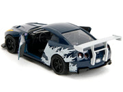 2009 Nissan GT-R (R35) Ben Sopra Dark Blue with Graphics "Godzilla" "Hollywood Rides" Series 1/32 Diecast Model Car by Jada image 3