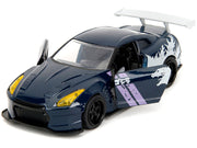 2009 Nissan GT-R (R35) Ben Sopra Dark Blue with Graphics "Godzilla" "Hollywood Rides" Series 1/32 Diecast Model Car by Jada image 4
