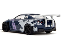 2009 Nissan GT-R (R35) Ben Sopra Dark Blue with Graphics "Godzilla" "Hollywood Rides" Series 1/32 Diecast Model Car by Jada image 5