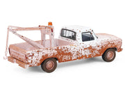1973 Ford F-100 Tow Truck White (Weathered) "Blue Collar Collection" Series 14 1/64 Diecast Model Car by Greenlight image 3