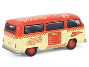 1975 Volkswagen Type 2 Van "Bubbie Burgers Food Truck" Orange and Cream "Blue Collar Collection" Series 14 1/64 Diecast Model Car by Greenlight image 3