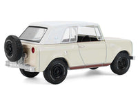 1967 International Scout 800 Sportop Cream with Brown Stripes and White Top "All Terrain" Series 17 1/64 Diecast Model Car by Greenlight image 4