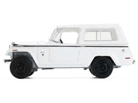 1971 Jeep Jeepster Commando White with Black Stripes "All Terrain" Series 17 1/64 Diecast Model Car by Greenlight image 3