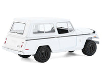 1971 Jeep Jeepster Commando White with Black Stripes "All Terrain" Series 17 1/64 Diecast Model Car by Greenlight image 4