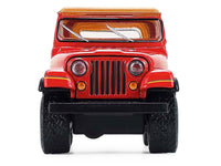 1980 Jeep CJ-7 Laredo Red with Tan Top "All Terrain" Series 17 1/64 Diecast Model Car by Greenlight image 4