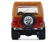 1980 Jeep CJ-7 Laredo Red with Tan Top "All Terrain" Series 17 1/64 Diecast Model Car by Greenlight image 5