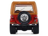 1980 Jeep CJ-7 Laredo Red with Tan Top "All Terrain" Series 17 1/64 Diecast Model Car by Greenlight image 5