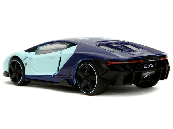 Jada 35365 light blue and purple Lamborghini Centenario, Pink Slips 1:32 diecast