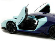 Lamborghini Centenario Light Blue and Purple "Pink Slips" Series 1/32 Diecast Model Car by Jada image 4