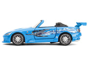 2001 Honda S2000 Convertible Blue with Graphics "Fast & Furious Remix - 25th Anniversary" Series 1/32 Diecast Model Car by Jada image 3