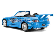 2001 Honda S2000 Convertible Blue with Graphics "Fast & Furious Remix - 25th Anniversary" Series 1/32 Diecast Model Car by Jada image 5