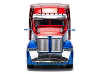 Jada Western Star 57X truck tractor blue red metallic Spider-Man graphics 1:24 35408, view 2