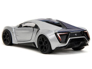 Lykan Hypersport Silver Metallic and Purple "Pink Slips" Series 1/32 Diecast Model Car by Jada image 2