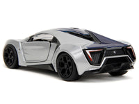 Lykan Hypersport Silver Metallic and Purple "Pink Slips" Series 1/32 Diecast Model Car by Jada image 2