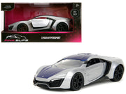 Lykan Hypersport Silver Metallic and Purple "Pink Slips" Series 1/32 Diecast Model Car by Jada image 3