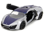 Lykan Hypersport Silver Metallic and Purple "Pink Slips" Series 1/32 Diecast Model Car by Jada image 5