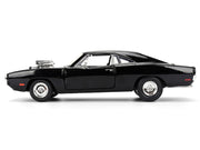 Dom's 1970 Dodge Charger R/T Black "F9" (2021) Movie "Fast & Furious" Series 1/24 Diecast Model Car by Jada