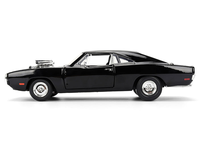 Dom's 1970 Dodge Charger R/T Black "F9" (2021) Movie "Fast & Furious" Series 1/24 Diecast Model Car by Jada