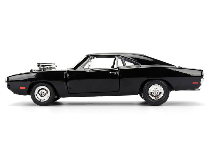 Dom's 1970 Dodge Charger R/T Black "F9" (2021) Movie "Fast & Furious" Series 1/24 Diecast Model Car by Jada